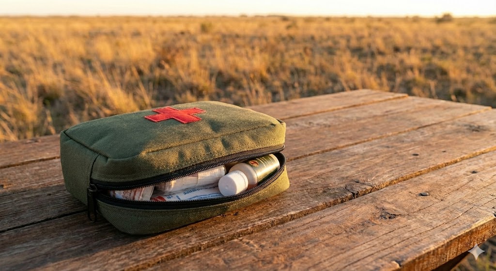 Compact first-aid kit for general outdoor safety support